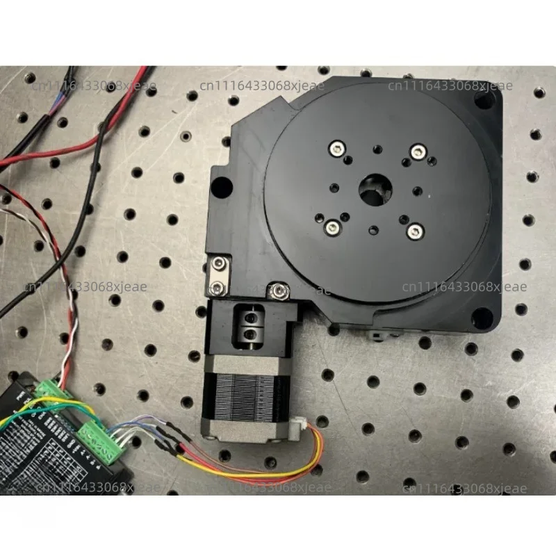 42 stepper motor turntable, high precision R axis, worm gear, 100mm table, CNC indexing plate Disassembled model