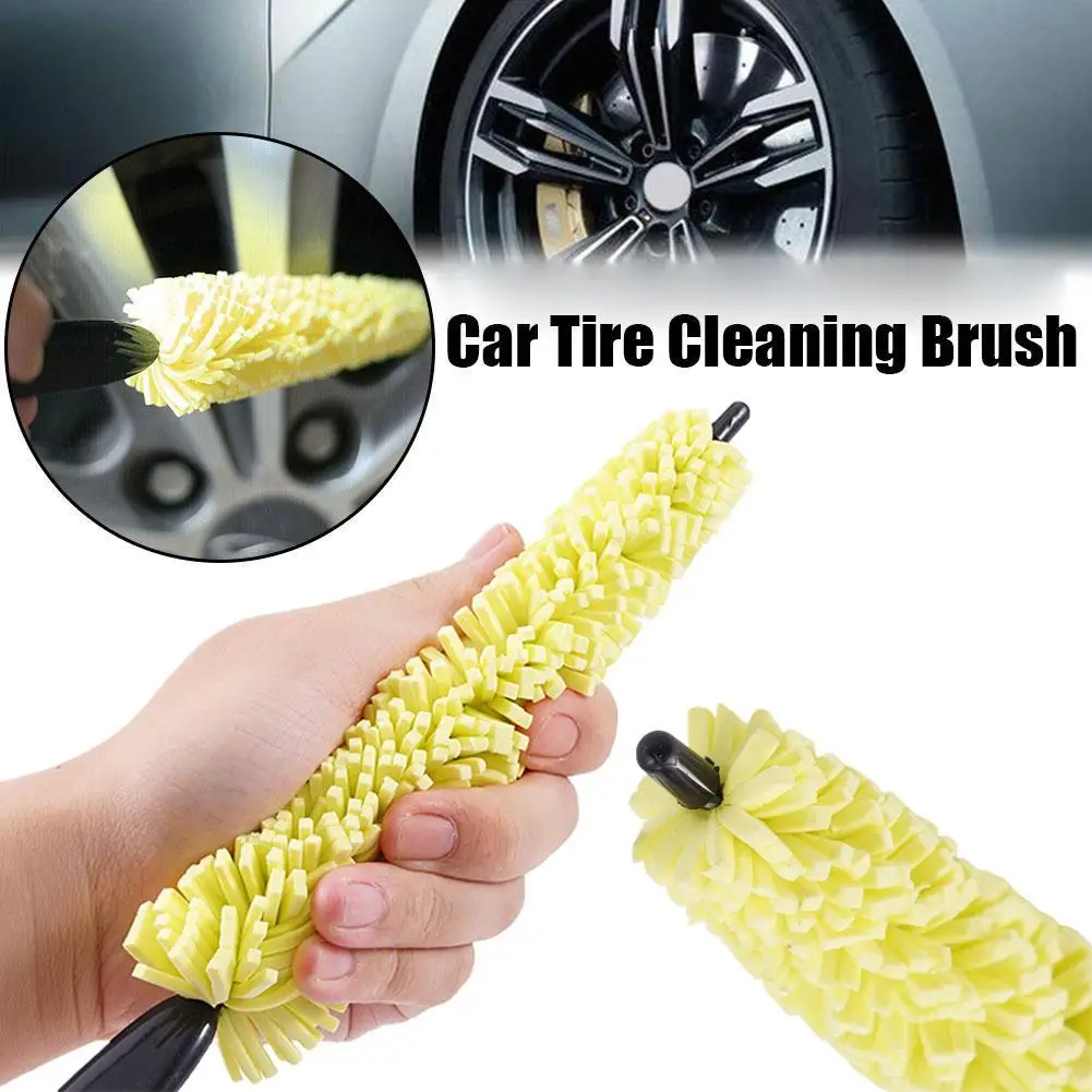 

1PCS Car Wheel Cleaner Brush Tire Rim Cleaning Tool Auto Scrub Washing Vehicle Washer Dust Cleaner Sponge Car Washer For An F3U1