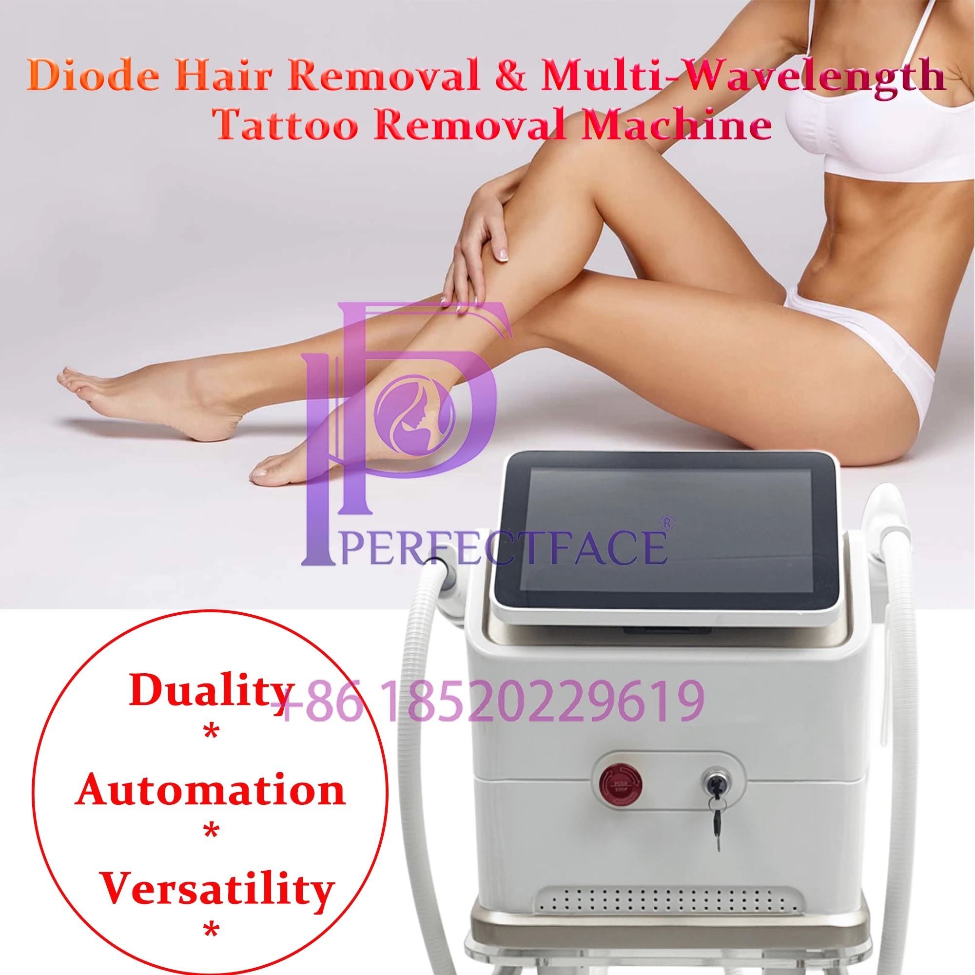 

Smart Desktop Laser Combo: Skin-Tone Auto Diode Hair Removal & Multi-Probe Tattoo/Pigment Removal Machine