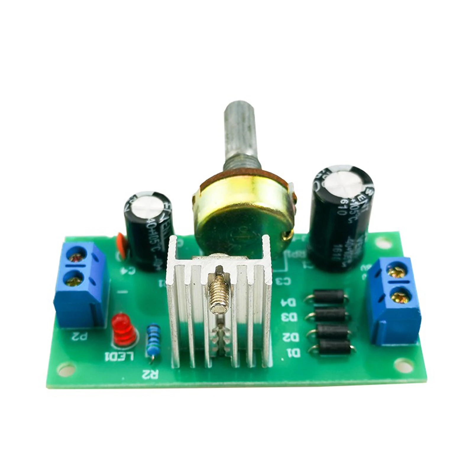 LM317 Adjustable Step Down Power Supply DIY Electronic Kit DC Buck Converter Voltage Regulator Soldering Project Practice Suite