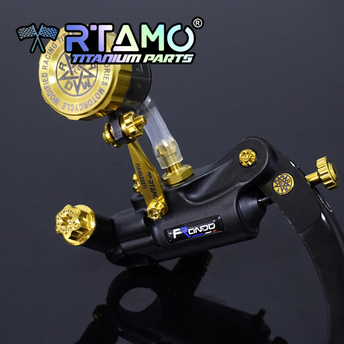 RTAMO Porte-gobelet à huile en titane, prompt ket L/R avec vis pour FMF130