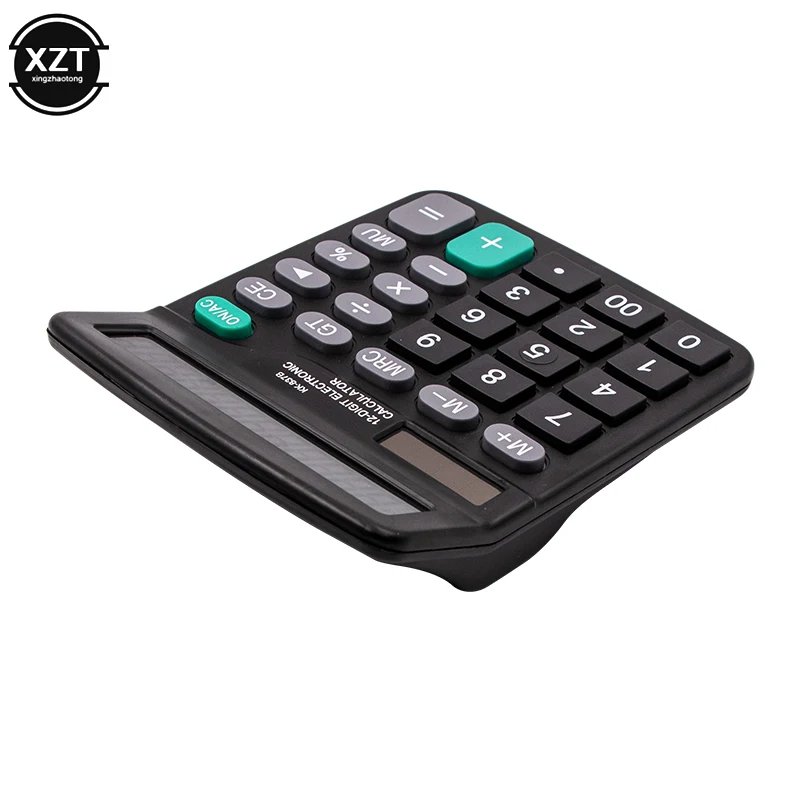 Portable Calculator 12 Bit Scientific Calculator With Solar AA Battery Dual Energy General Purpose Calculators Programmer