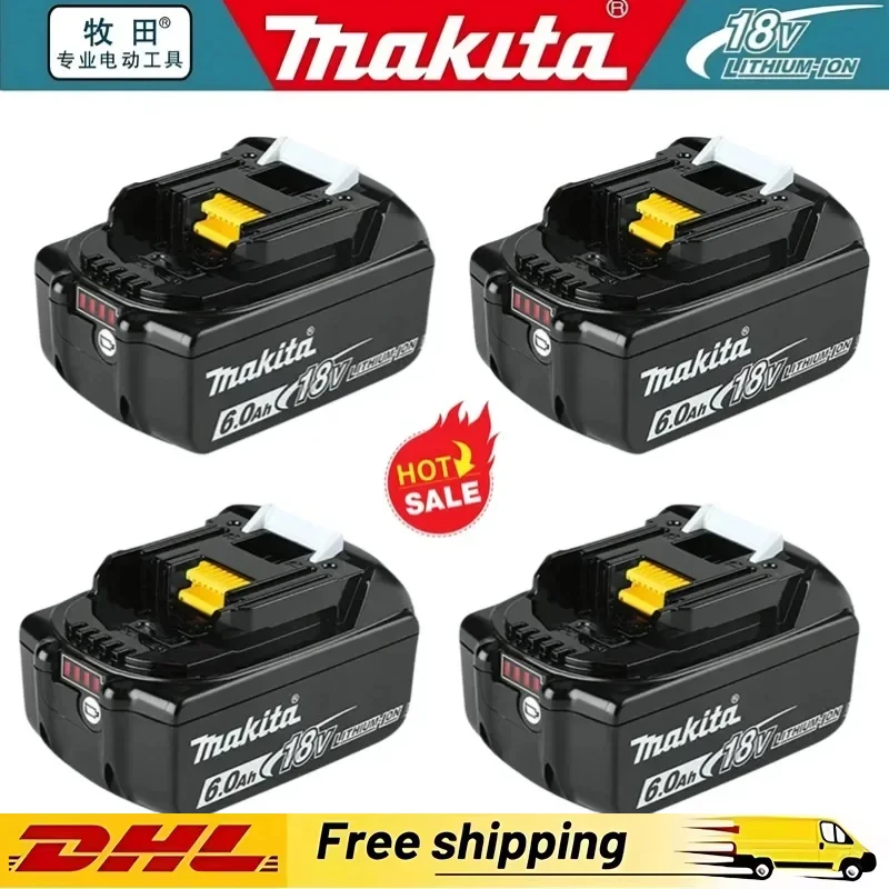 

NEW 6Ah Makita 18V Battery BL1860 Rechargeable Battery 18V Replacement Power Tool Battery For Makita BL1815 BL1860 BL1850