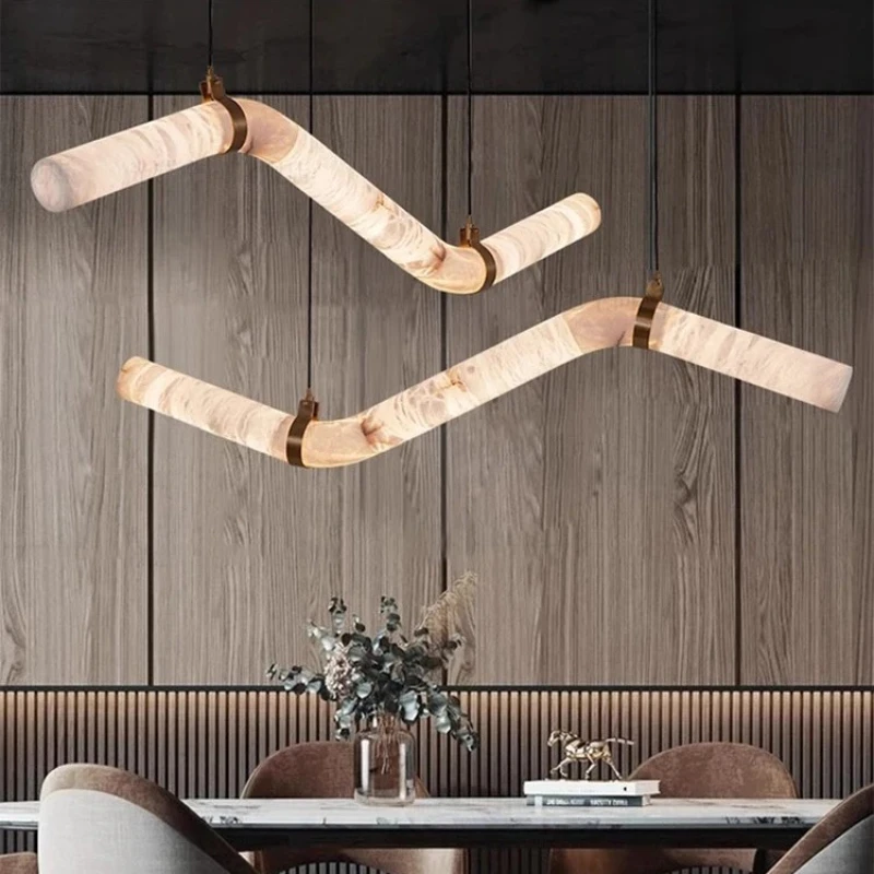 Modern Minimalist LED Pendant Lights for Living Dining Room Food Tables Designer Chandelier Home Decor Hanging Light Fixture