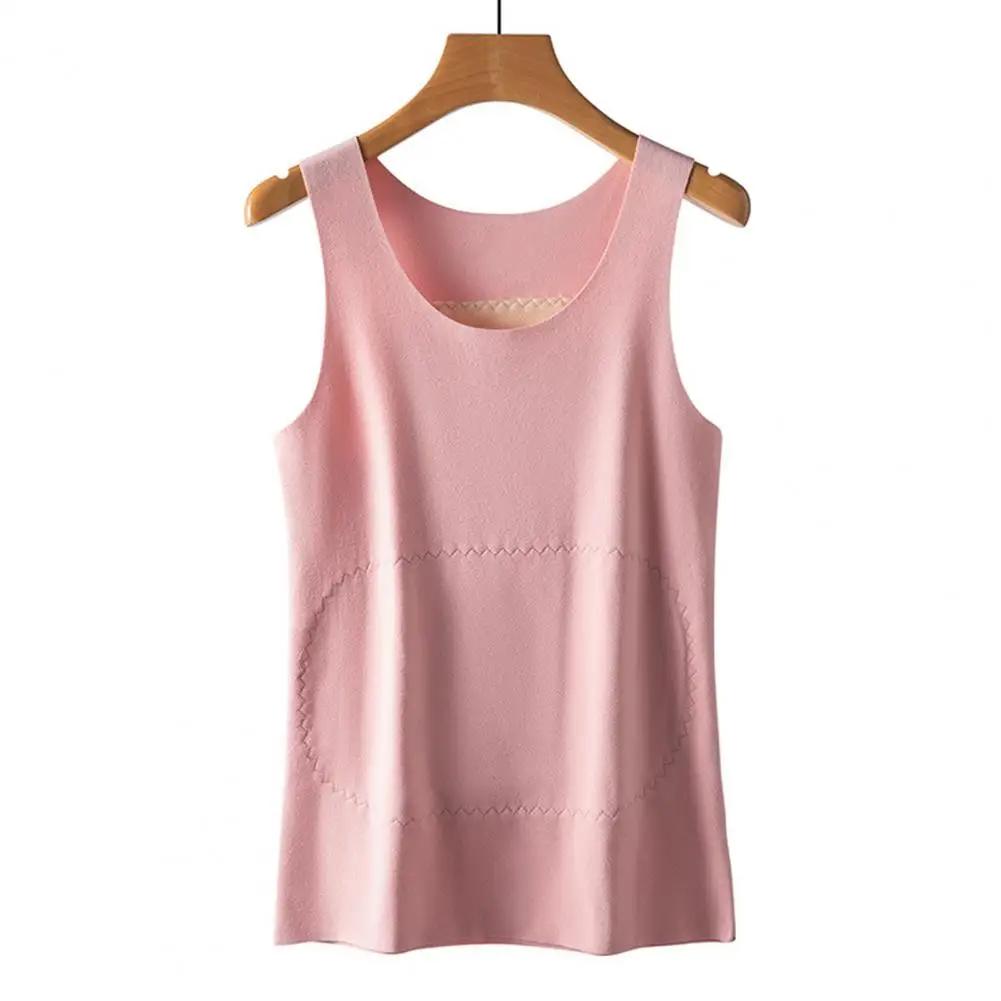 

Thermal Vest for Women Cozy Plush Tank Tops for Women Thermal Undershirts with Velvet Warmth Autumn Winter Fleece Vests