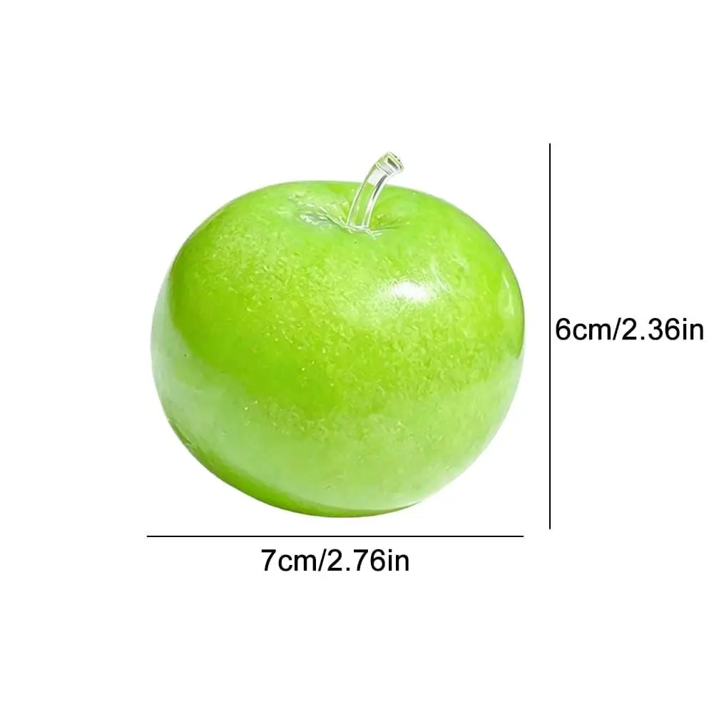 Grüner Apfel Slushie Squishy Fidget Toy Knuspriges, formbares, nicht springendes sensorisches Stressabbau-Spielzeug mit mittlerer Griffstärke, langsam aufsteigend, Geschenk – Detail 13