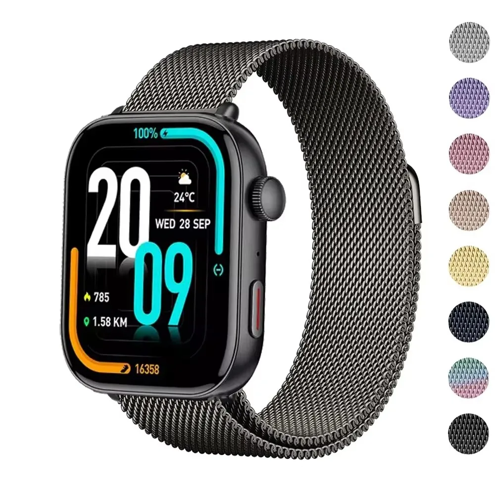 

Magnetic Loop Band Watch Strap for COLMI C8 Max Strap Magnetic Stainless Steel Metal Wrist Bracelet for COLMI C8 Max Accessories