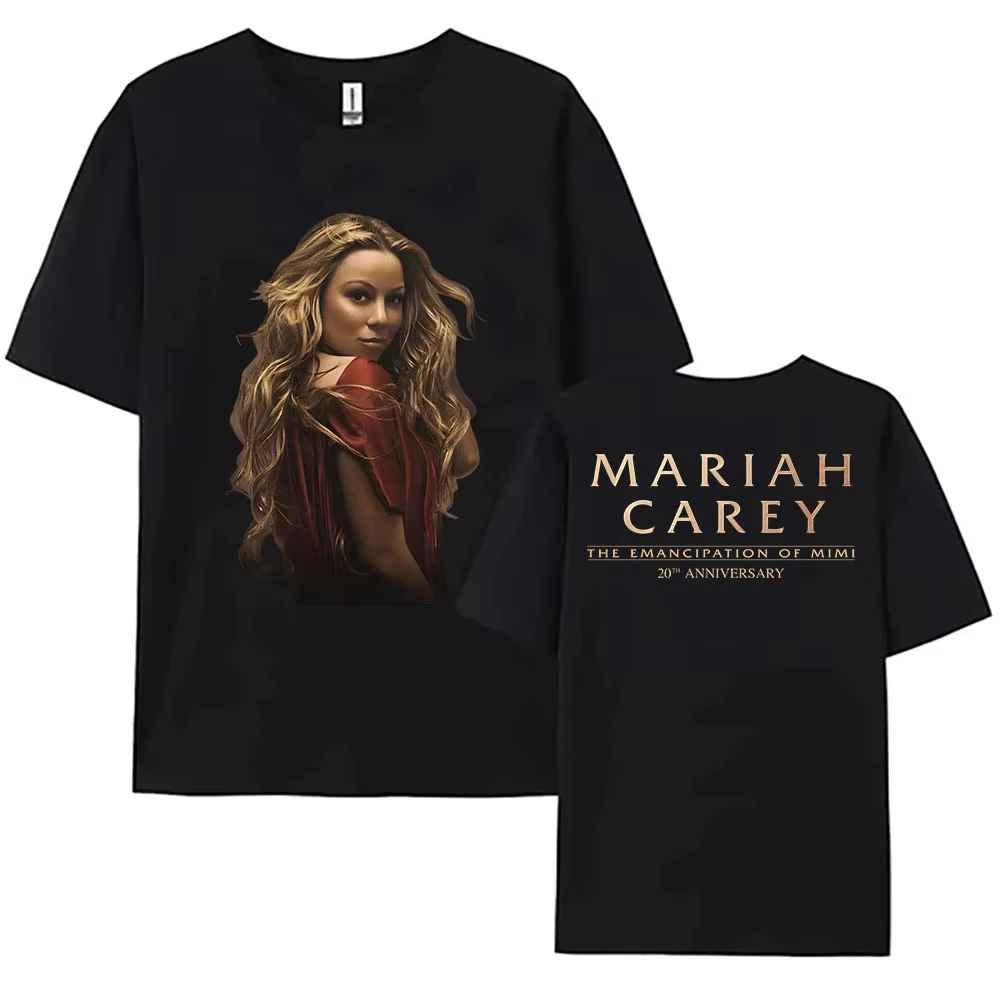Mariah Carey The Emancipation of Mimi 20 Year Anniversary Graphic Print T-shirt O-neck Cotton Women Men Streetwear Oversized Tee