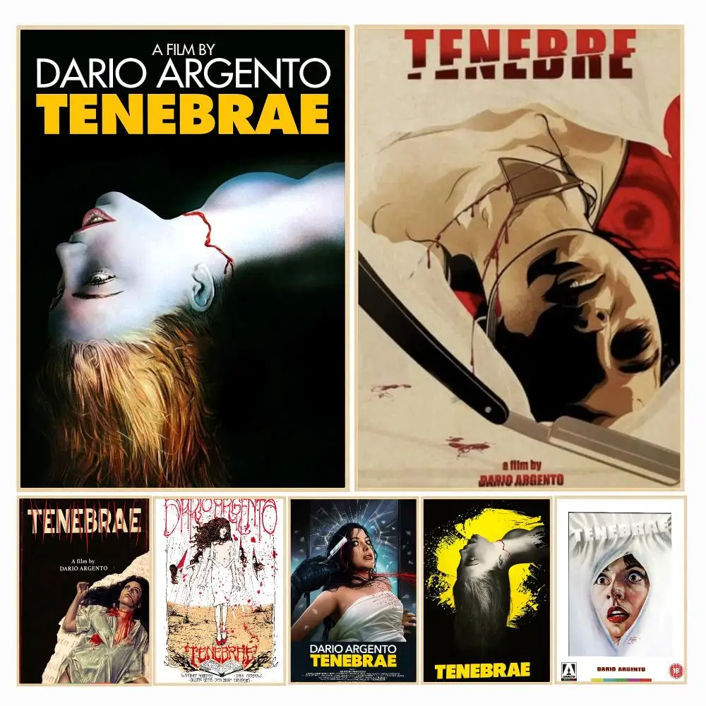 classic movie T-Tenebre 1982-E Poster Decorative Wall Art Sticker for Cafe Office Bedroom and Living Room