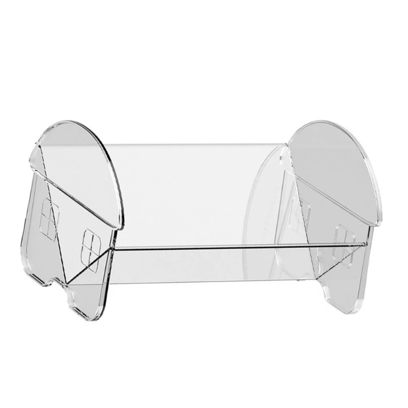 Plastic Book Rack Desk Clear Magazine File Holder Document Divider Paper Folder Stand Office Accessory