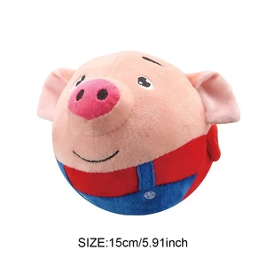 الموسيقى الإلكترونية اهتزاز الكرة الكذاب للحيوانات الأليفة ، ألعاب ، صوت الجرو ، الحركة النشطة ، الغناء القطيفة ، الغناء ، مضغ الملحقات أفضل 6 أفخم مبيعا مع هزاز - رقم 4