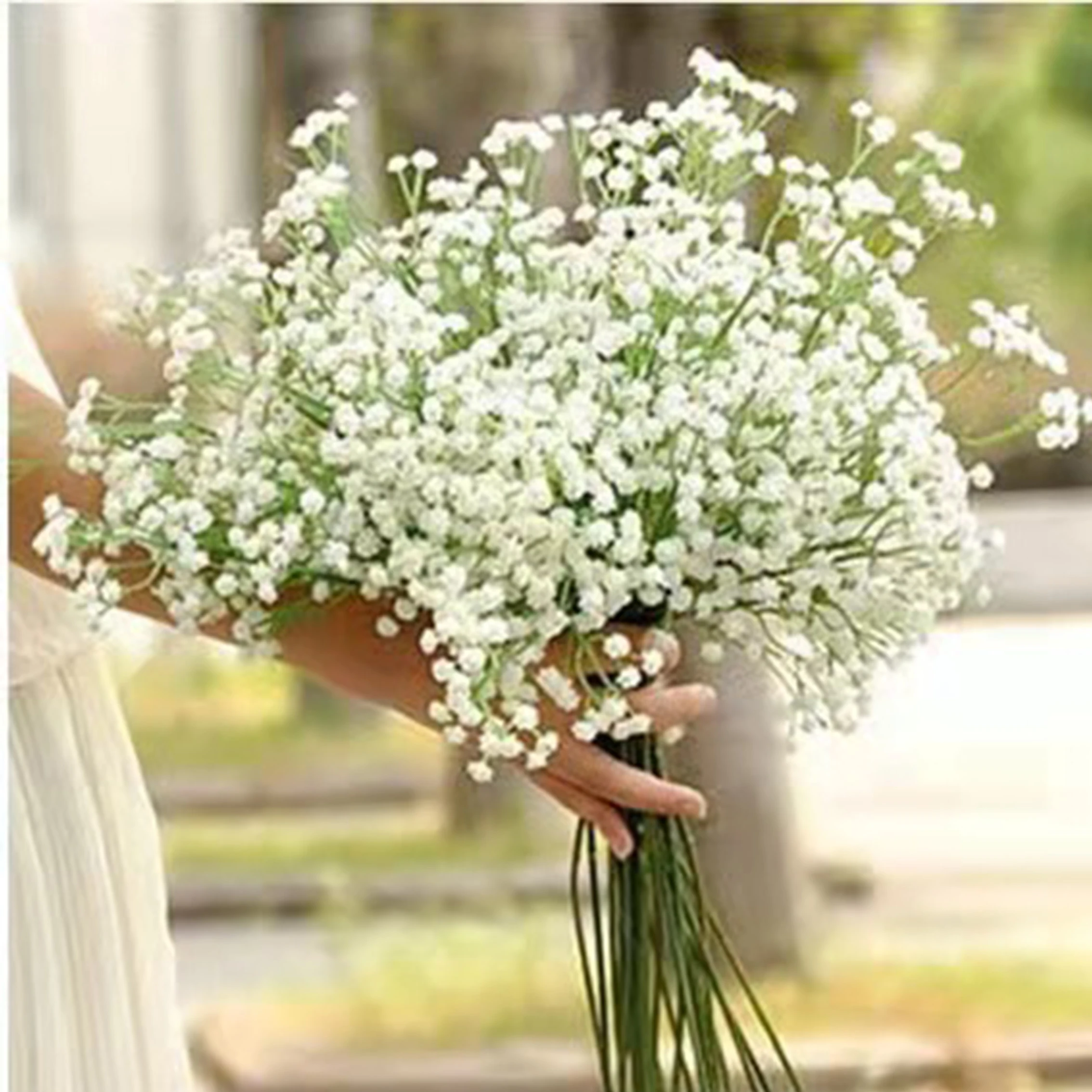 1pcs 52 cm white artificial gypsophila flower bouquet wedding birthday decoration home garden artificial flowers