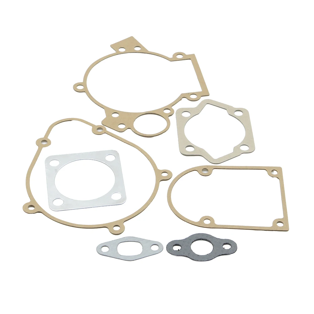 2 Set Gasket Kit Replacement For 2-Stroke 100cc Engine Motor Gas Motorized Bicycle Push Bike Cylinder Crankcase Accessories