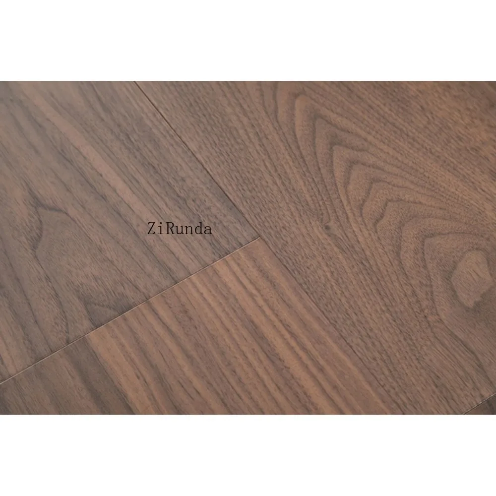 نسخة مخصصة من أرضية خشبية هندسية متعددة الطبقات من خشب الجوز #6