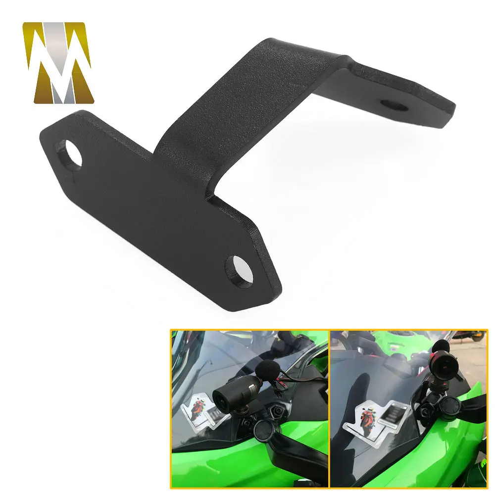 Motorcycle For Kawasaki Ninja400 Ninja 400 2018 2019 2020 2021 2022 Left Side Spotlight Bracket DVR Data Recorder Mount Bracket