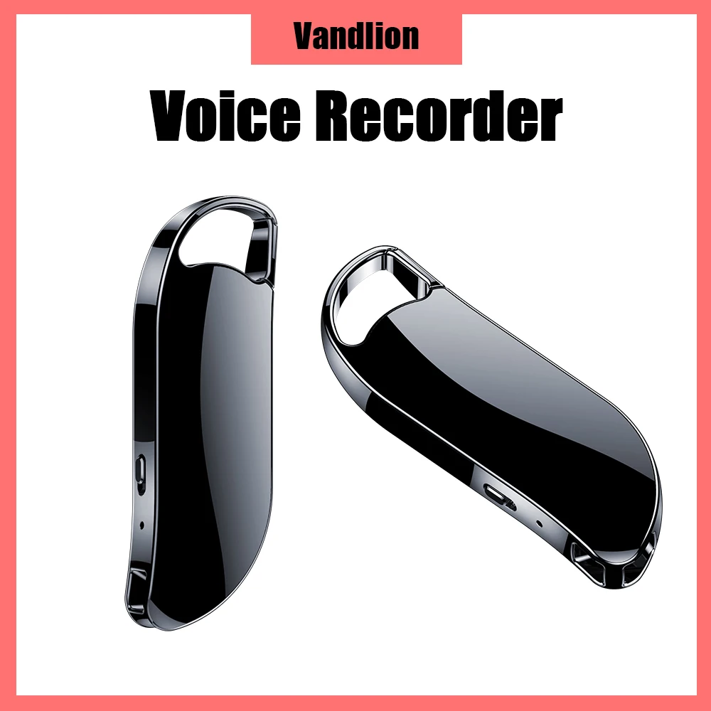 Vandlion V11 MP3 Music Player HiFi Digital Mini Dictaphone Recording Rechargeable Voice Activated Recorder for Study Lectures