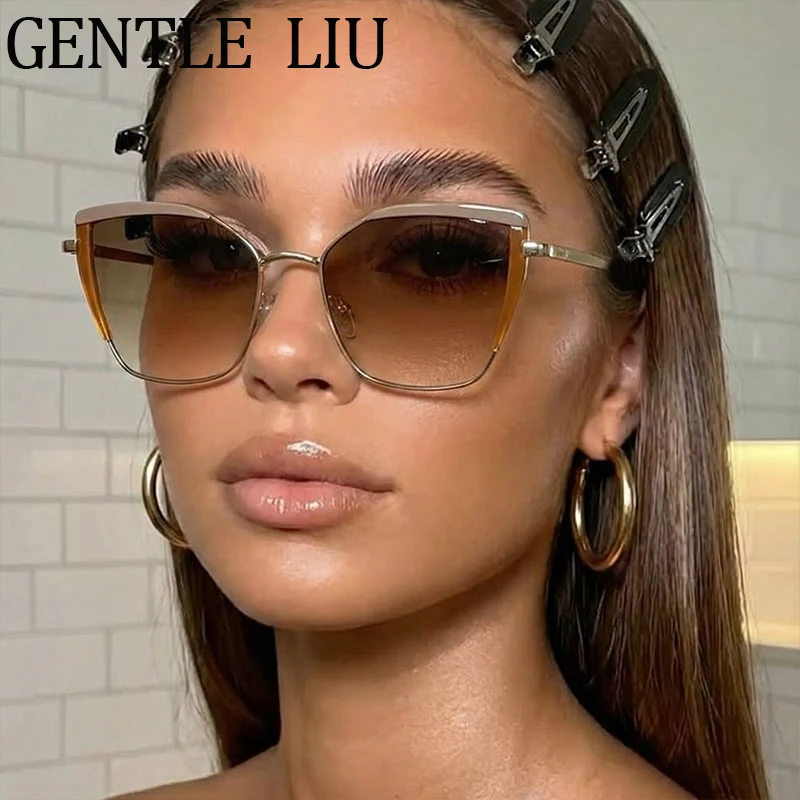 Cat Eye Metal Frame…