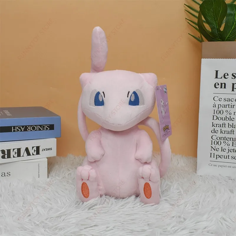 Original Pokémon Mew Plush Toy 25cm Cute Pink Mew Stuffed Doll Anime Figure Collectible Birthday Gift