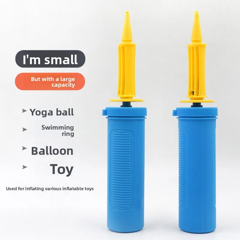 

Balloon Inflator Hand Push Plastic Inflator High Pressure Portable Balloon Swimming Ring Blue Inflator Wholesale