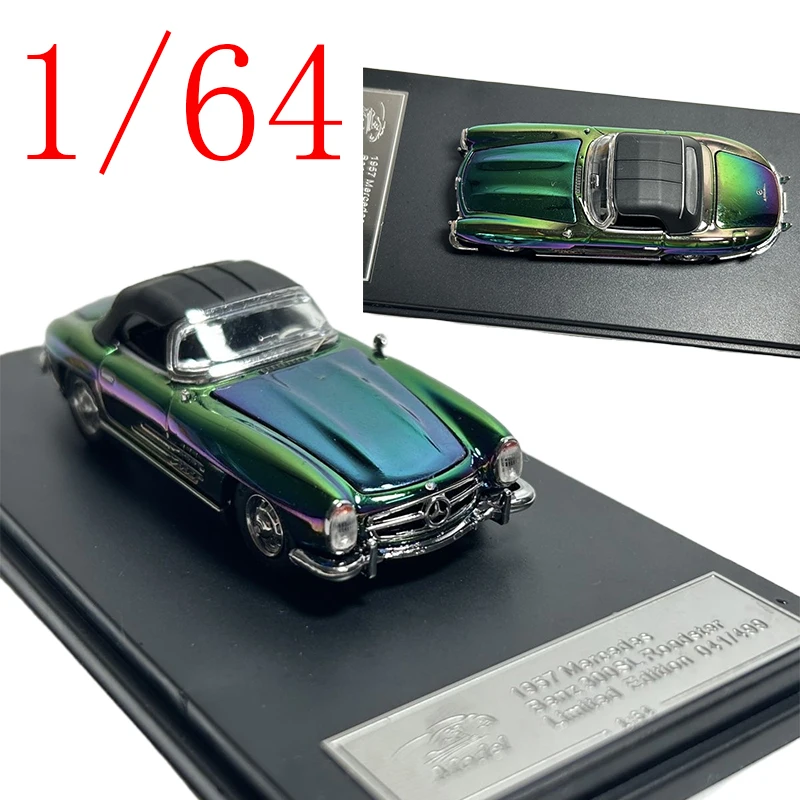 

YS Diecast 1/64 Scale Mercedes-Benz Alloy Model Cars Mercedes-Benz 300SL Roadster Play Vehicles Toys for Boys Gift Original Box