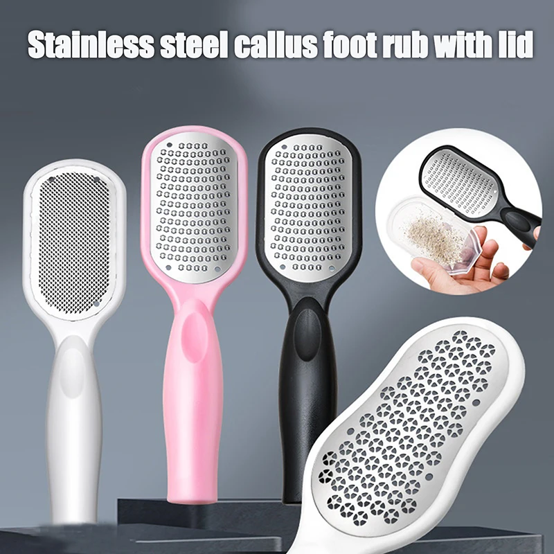 Foot File Cleansing Calluses Scrub Callus Remover Scraper Stainless Steel Pedicure Dead Skin Sharpener Feet Care Cuticle Cleaner