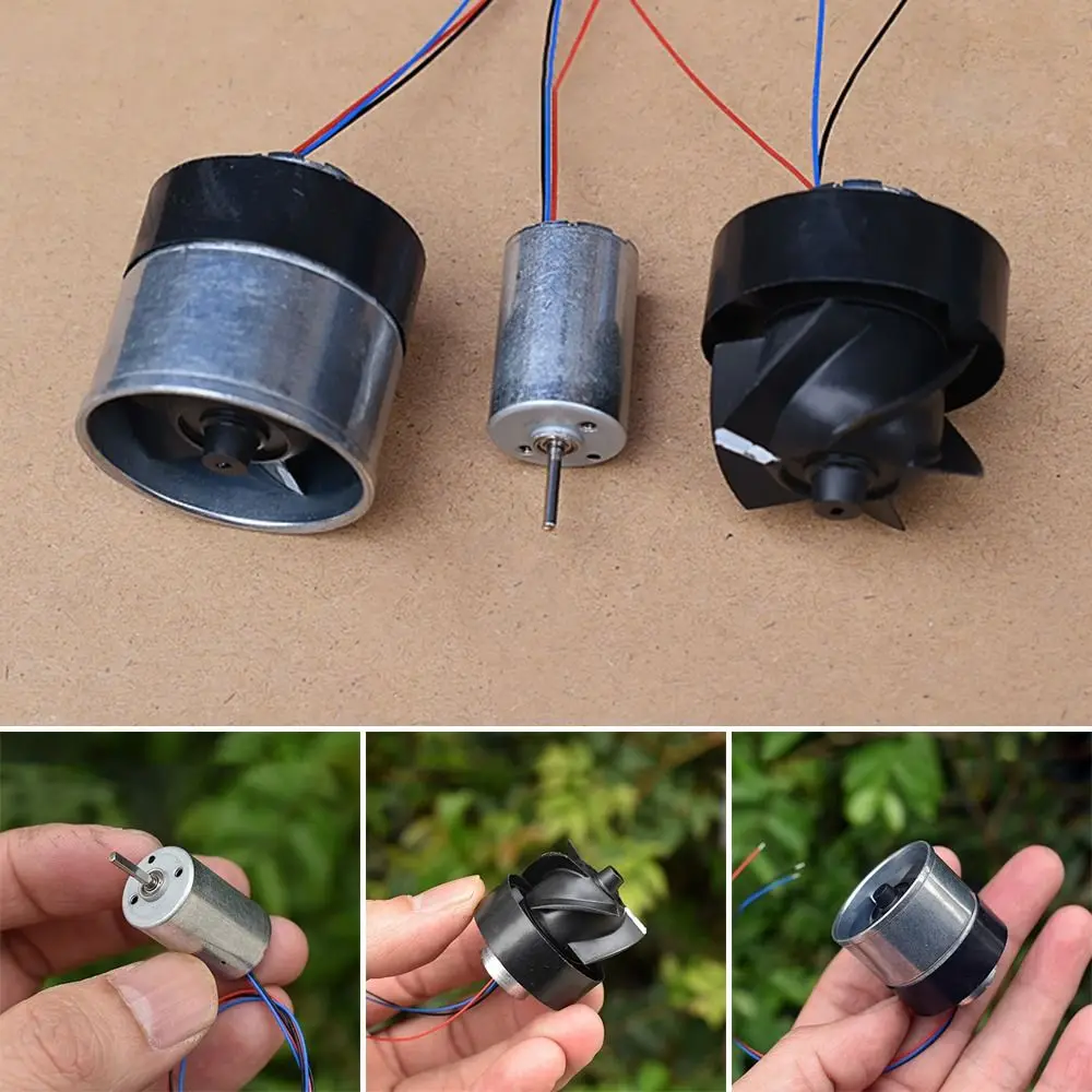 Brushless Motor Mini Three-phase High Speed Turbo Fan Motor DC12V 20000RPM High Air Volume Fan Ball Bearing Motor Accessories