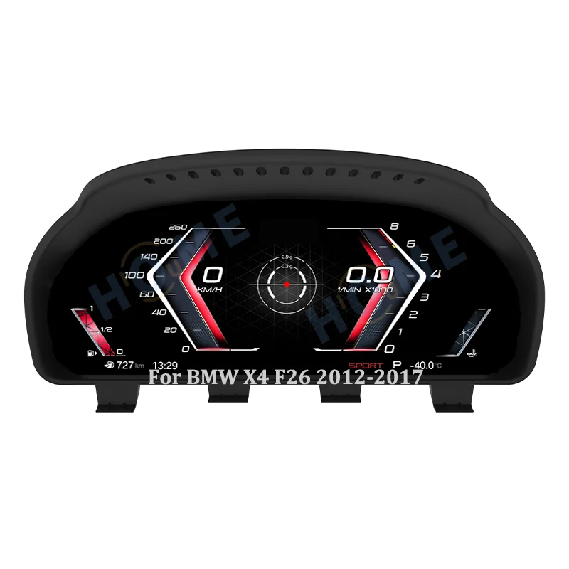 

Wireless Carplay for X4 F26 2012-2017 Car LCD Digital Dashboard Panel Instrument Cluster Cock Speedometer USB Plug and Play