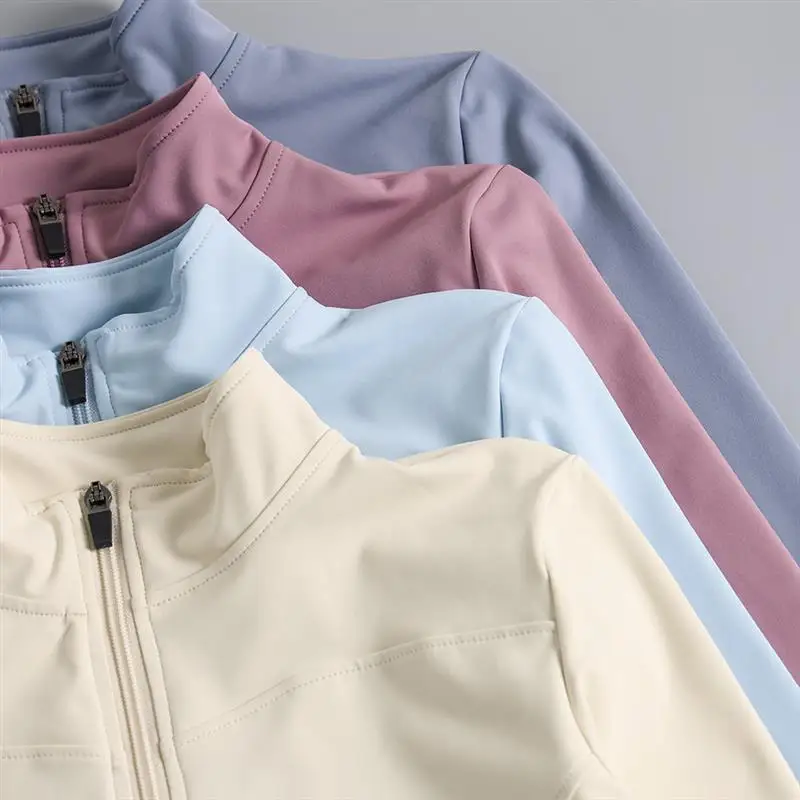 

Qui Dry Thin Fce Спортивная одежда для йоги Jaet Long Sve Женский топ для бега Пилатес Осень Зима Новый Sle Faionable