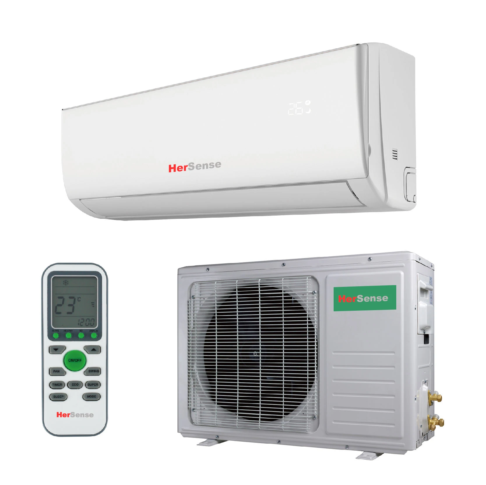 Home Wall-Mounted AC Unit 1.5 T Inverter Mini Split Air Conditioner Unit Heat Pump 12000 BTU Mini Split Air Conditioner