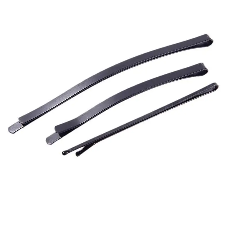 Haarnadeln im koreanischen Stil, 12 Stück, schwarz, 6/8 cm, einfache Draht-Haarspangen für Schülerinnen und Mädchen für den täglichen Gebrauch – Detail 4