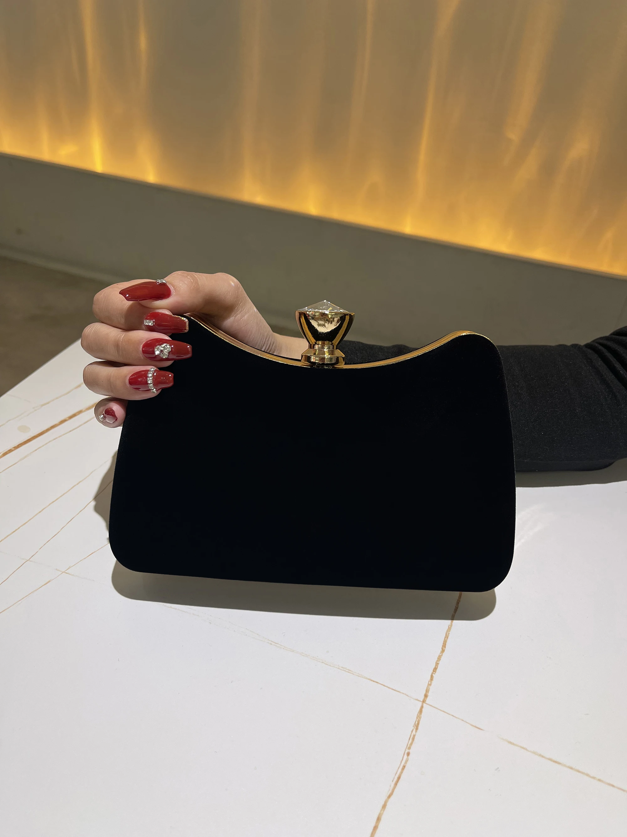 Evening Bag Black Handbags Banquet Clutch For Female Luxury Crossbody Chain Bags Formal Cocktail Party Handbag New Style Purse