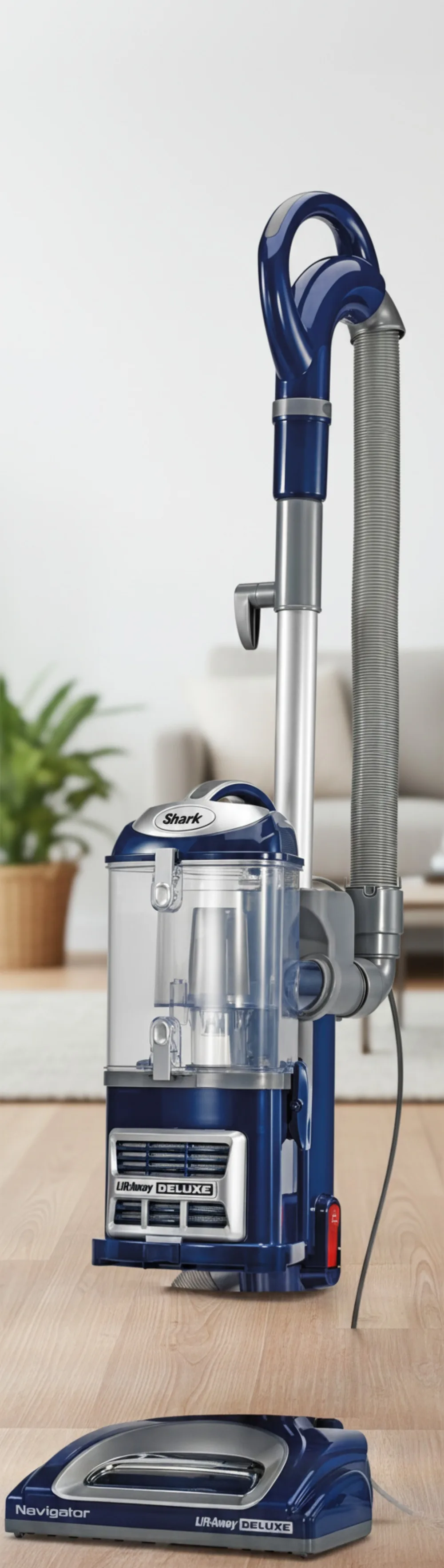 مكنسة كهربائية مستقيمة مع فلتر HEPA، جراب رفع، توجيه دوار وأدوات للحيوانات الأليفة للتنظيف العميق متعدد الأسطح #1