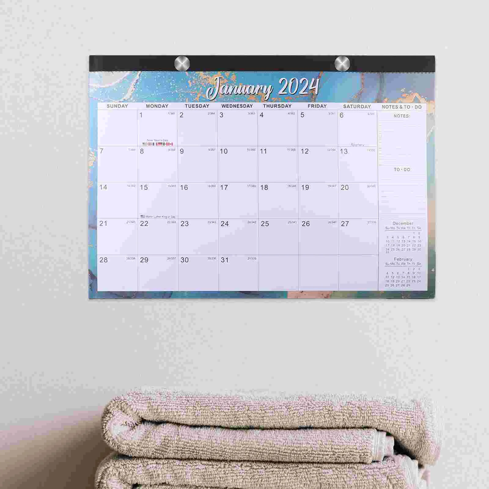 

Настенный календарь на 2024 год, китайский Новый год для домашнего встречи, ежедневного использования, подвесной домашний календарь на 2023 год