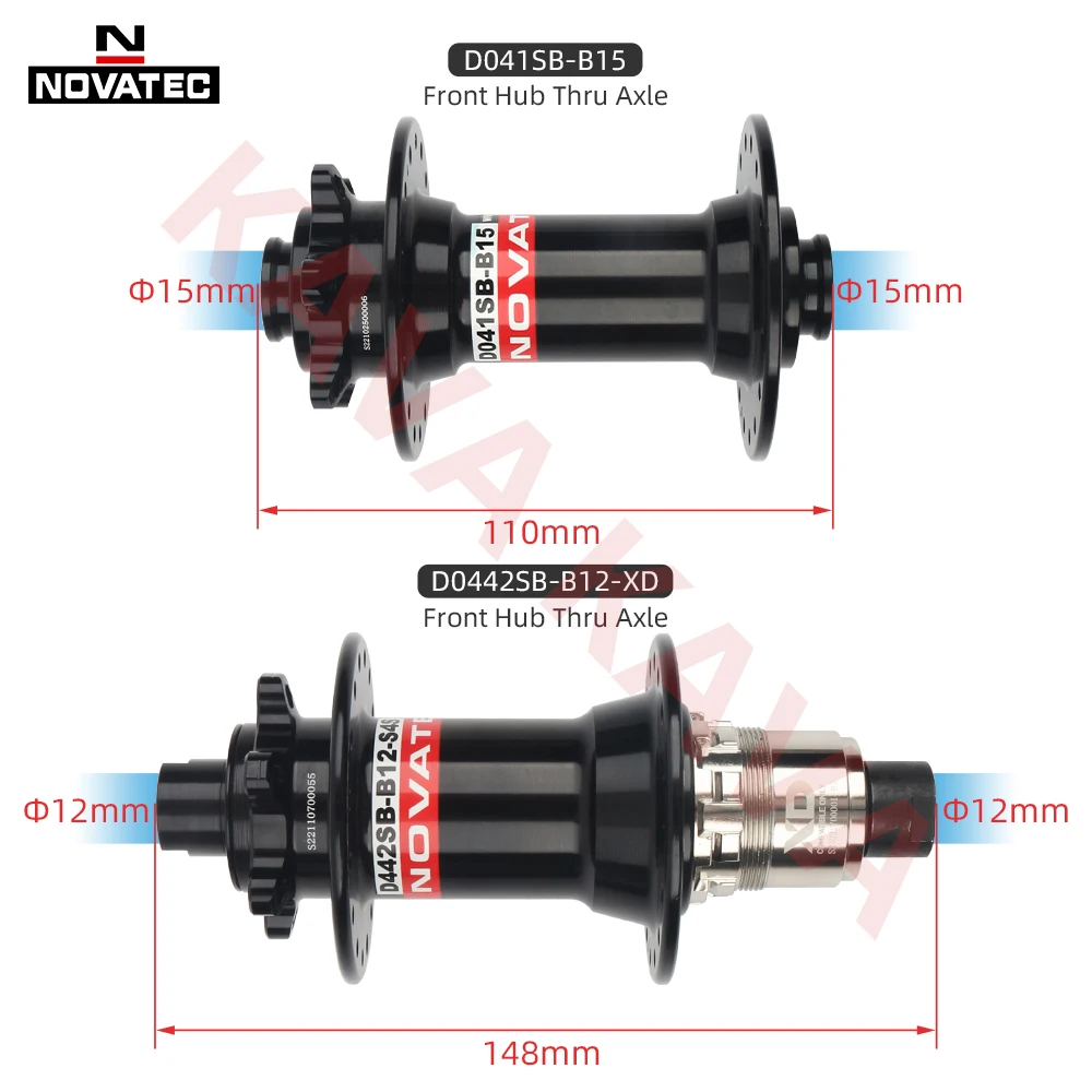 Novatec MTB XD Cube D0442SB Mountain Bike Front Rear Hub 32 Hole Thru Boost QR MTB Bicycle Hubs 12*142mm 12*148mm 12S Bike Parts