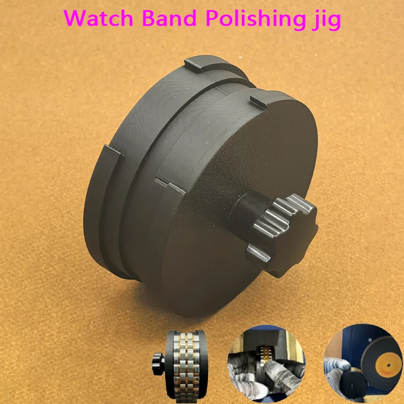 

Полировальный приспособление для ремешков часов с регулируемой шириной, подходит для ремешков 15-26 мм, инструмент для полировки ремешков часов