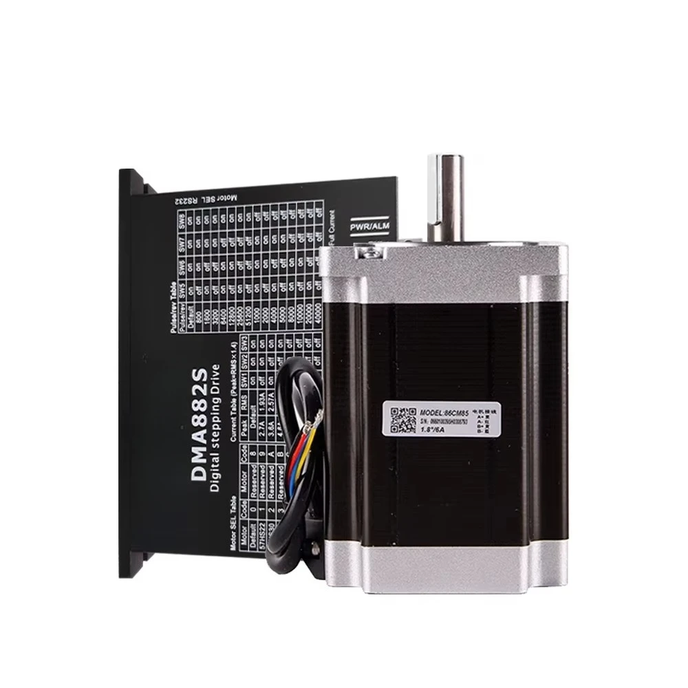 DC80V Hybrid Leadshine Motor Driver DMA882S for Shaft Diameter 12.7 or 14 Millimeters NEMA 34 Stepper Motors Set for CNC