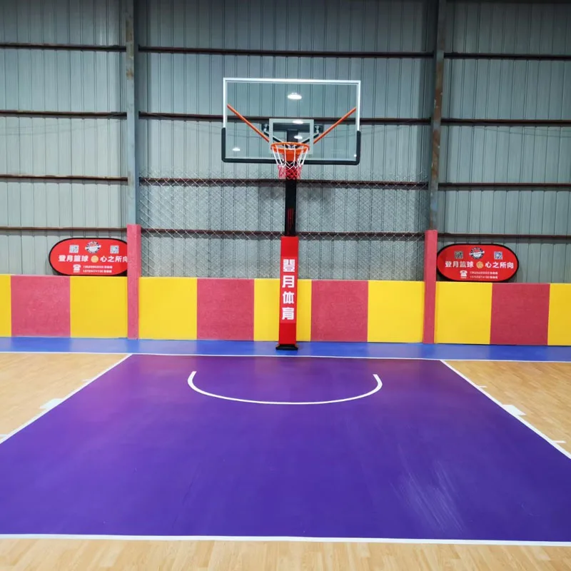 Beable PVC Flooring Mat For Basketball Badminton Indoor Volleyball Pitch Carpet Floor Mats With Court Dimension Lines And LOGO