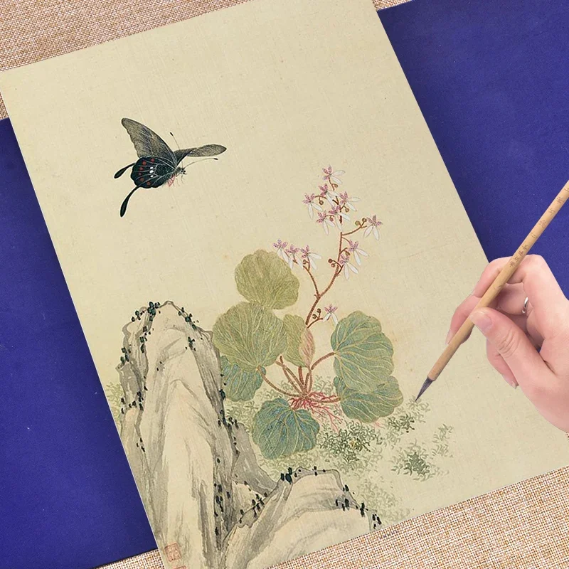 Meticulous Brushwork Line Drawing Ripe Xuan Paper Traditional Flowers Bird Fish Cats Butterfly Chinese Painting Paper Line Draft
