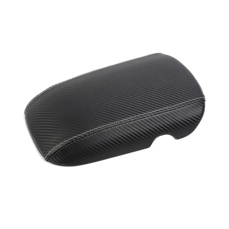 

Ac29-Armrest Pad Cover Replacement For Ford Mustang 2015-2025 Carbon Fiber Texture Center Console Lid Cover Accessories