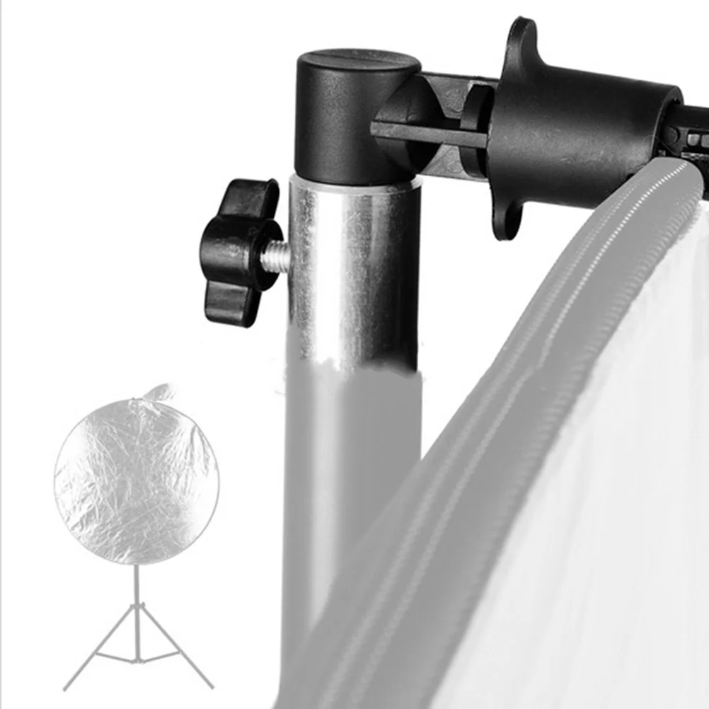 

4pcs Reflector Holder Bracket 17Mm Hole Diameter Light Stand Clip For Photography Background Reflectors Reflector Stand Adapter