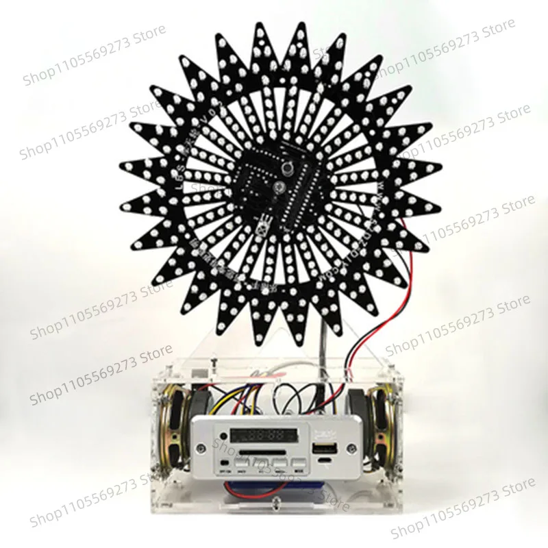 

Upgraded Version Of Automatic Rotating Colorful LED Lights Ferris Wheel B.luetooth Speaker DIY Electronic Production Kit