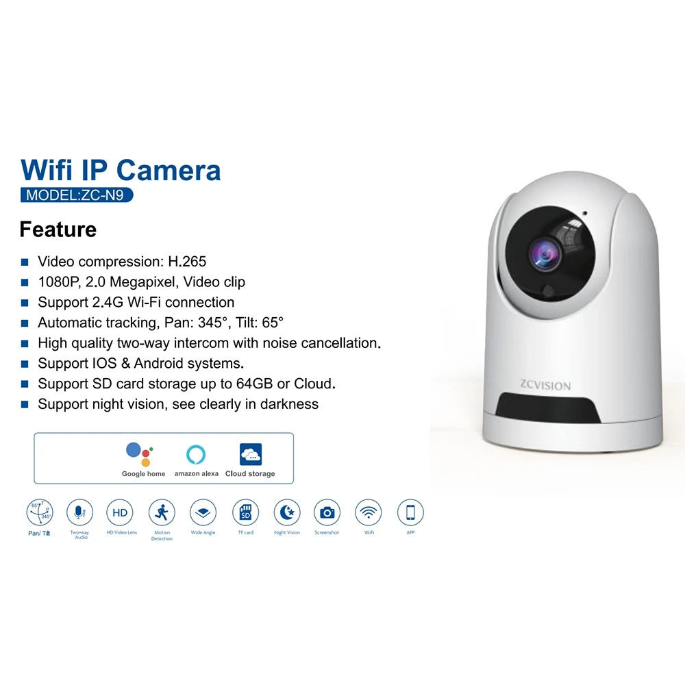 Nieuwe Tuya Ptz Ip-Camera 1080P Hoge Resolutie Draadloze Wifi-Beveiligingscamera Binnenshuis Nachtzicht Tweeweg Audio Automatische Tracking