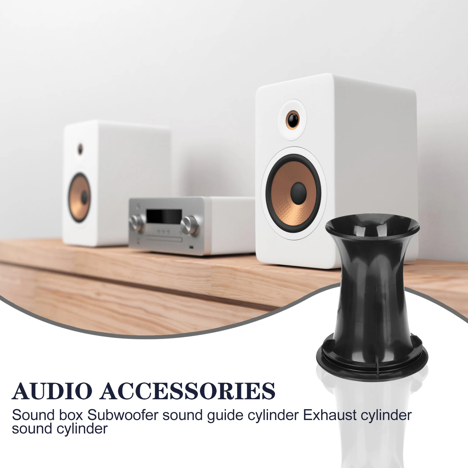 

Plastic Speaker Port Tube for Cabinet Air Port Voice Outlet Durable Safe Bass Response Subwoofer Speaker Accessory Portable