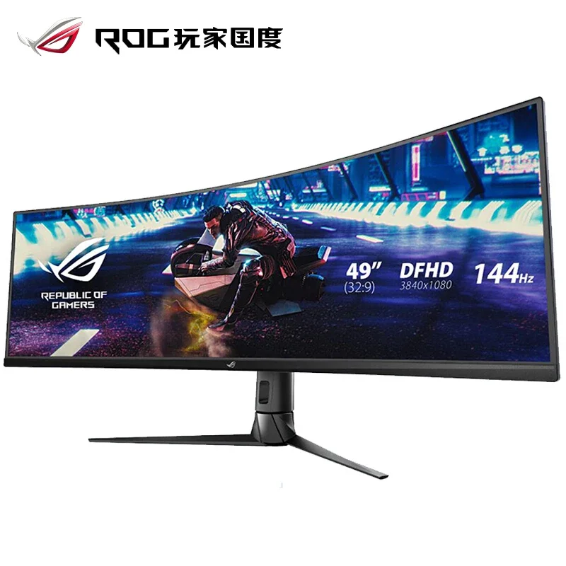 ROG XG49VQ computer monitor 49-inch 144hz display e-sports game home office notebook desktop host external LCD screen