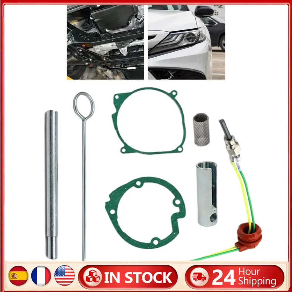 

7PCS Glow Pin Ceramic Plug 12V/24V Car Parking Heating Kit Ceramic Glow Plug Wrench Gasket Air Diesel Parking Heater Repair Kit