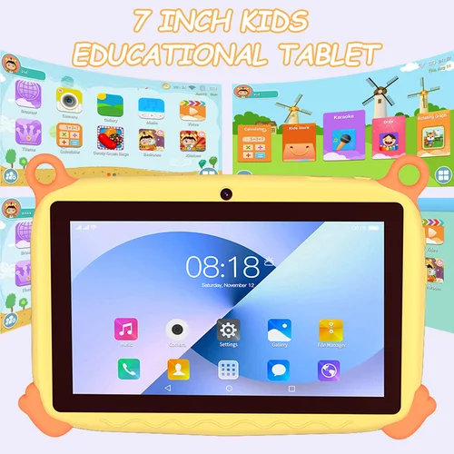 Imagen 2 del producto Tablet Infantil 2026 Versión Global de 7 Pulgadas, 5G WiFi, Quad Core, 4GB RAM, 64GB ROM, Cámaras Duales, Regalos para Niños, Android 13.0