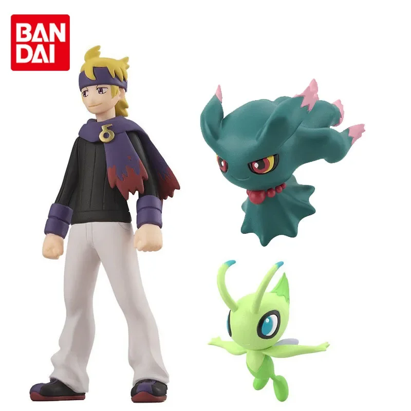 

Bandai Original Pokemon Scale World Johto Region Morty Misdreavus Celebi Anime Action Figures Toys for Boys Girls Kids Gift