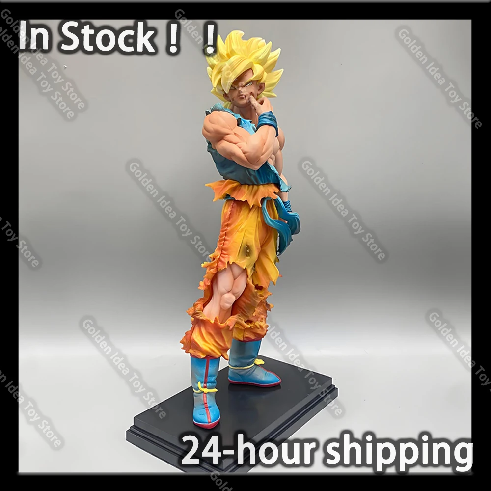 

In Stock 30cm Dragon Ball Z Son Goku Figure Super Saiyan Goku Action Figures Pvc Statue Collection Desk Decor Model Toys Gift