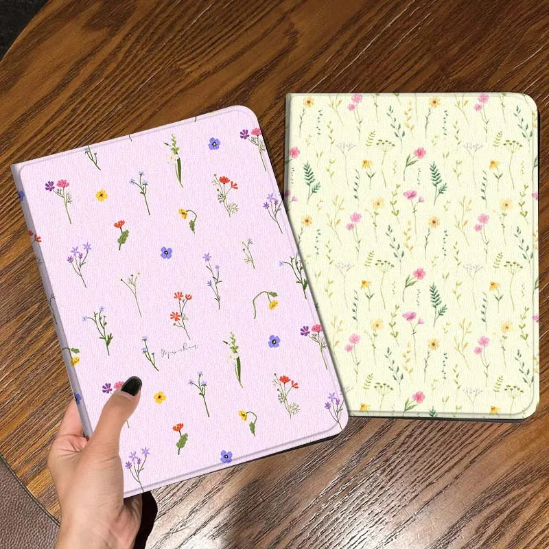

Pink Floral Plant Pattern Tablet Case For Samsung Galaxy Tab S7 S8 S9 S10 FE Lite Gift
