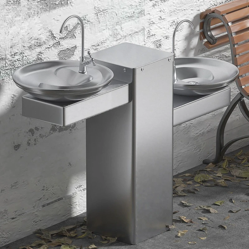 304 stainless steel wash basin school kindergarten outdoor drinking water table community park public direct drinking water